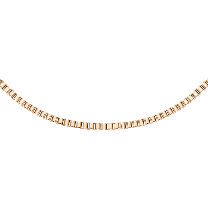 Daniel Wellington Elan Box Chain Necklace Long Rose Gold