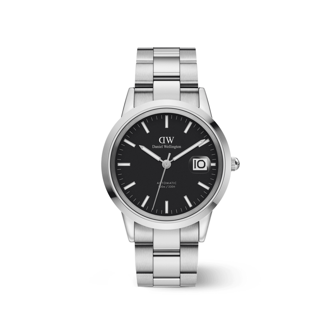 Daniel Wellington Iconic Link Automatic 40 Silver & Black Watch
