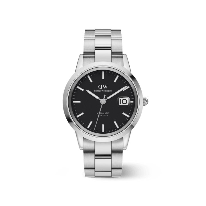 Daniel Wellington Iconic Link Automatic 40 Silver & Black Watch