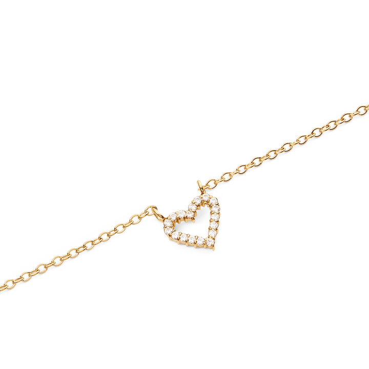 Mirelle Heart Necklace Gold