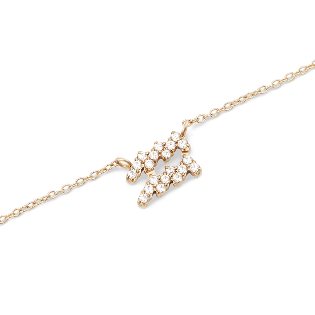 Daniel Wellington Zodiac Crystal Necklace Gold