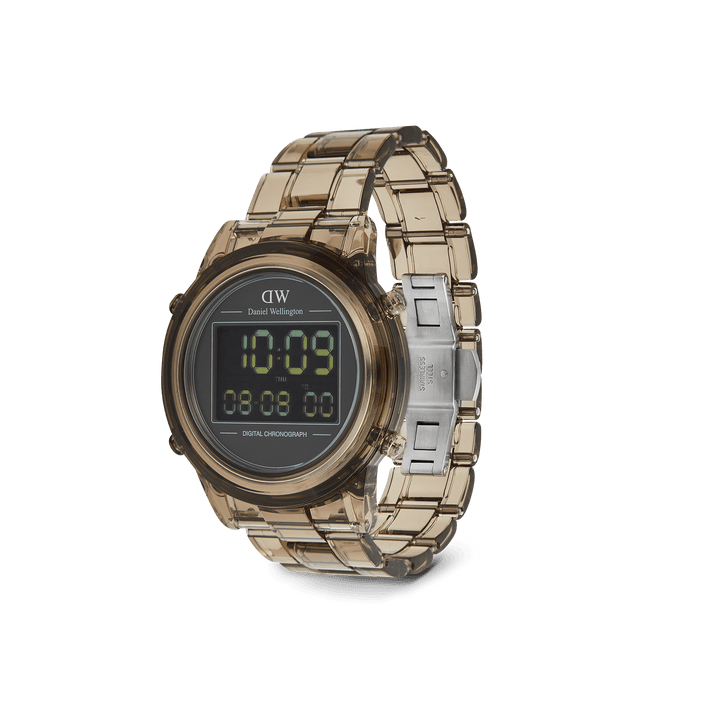 Retro Digital Dark Brown Watch