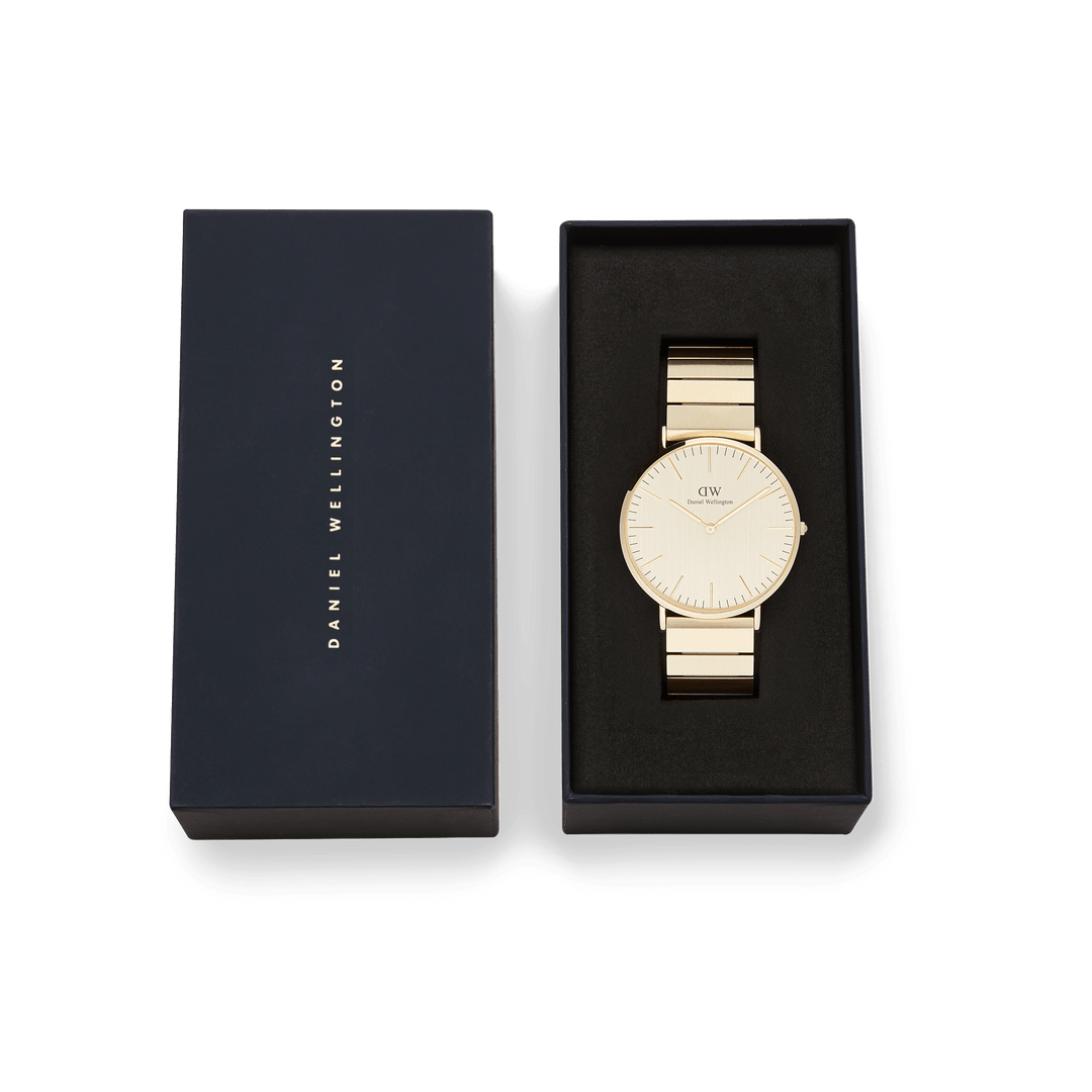 Daniel Wellington Classic Piano Link Gold Unitone Watch