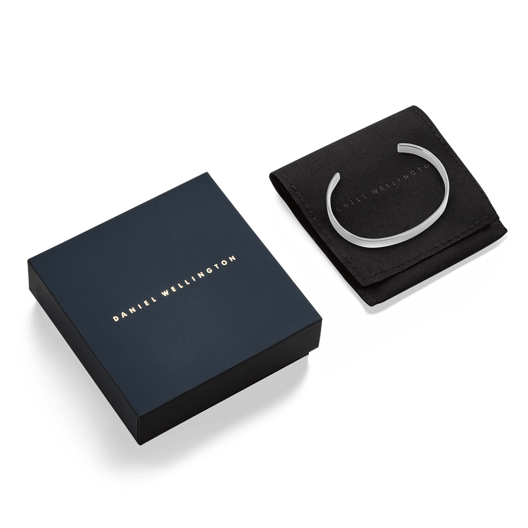 Daniel Wellington Line Cuff Polished Silver | The Jewellery Boutique