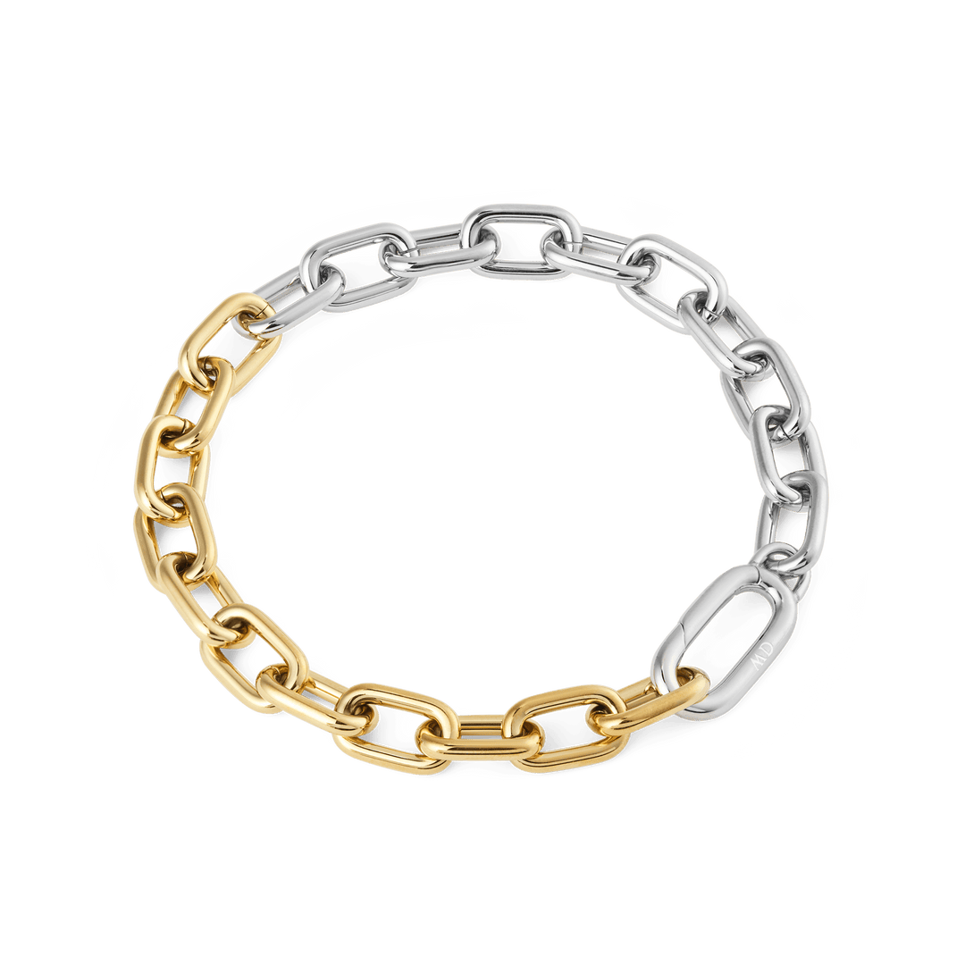 Daniel Wellington Contrast Link Bracelet Two Tone Gold | The Jewellery Boutique