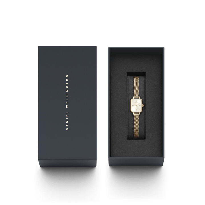 Daniel Wellington Quadro Mini Evergold Champagne Watch