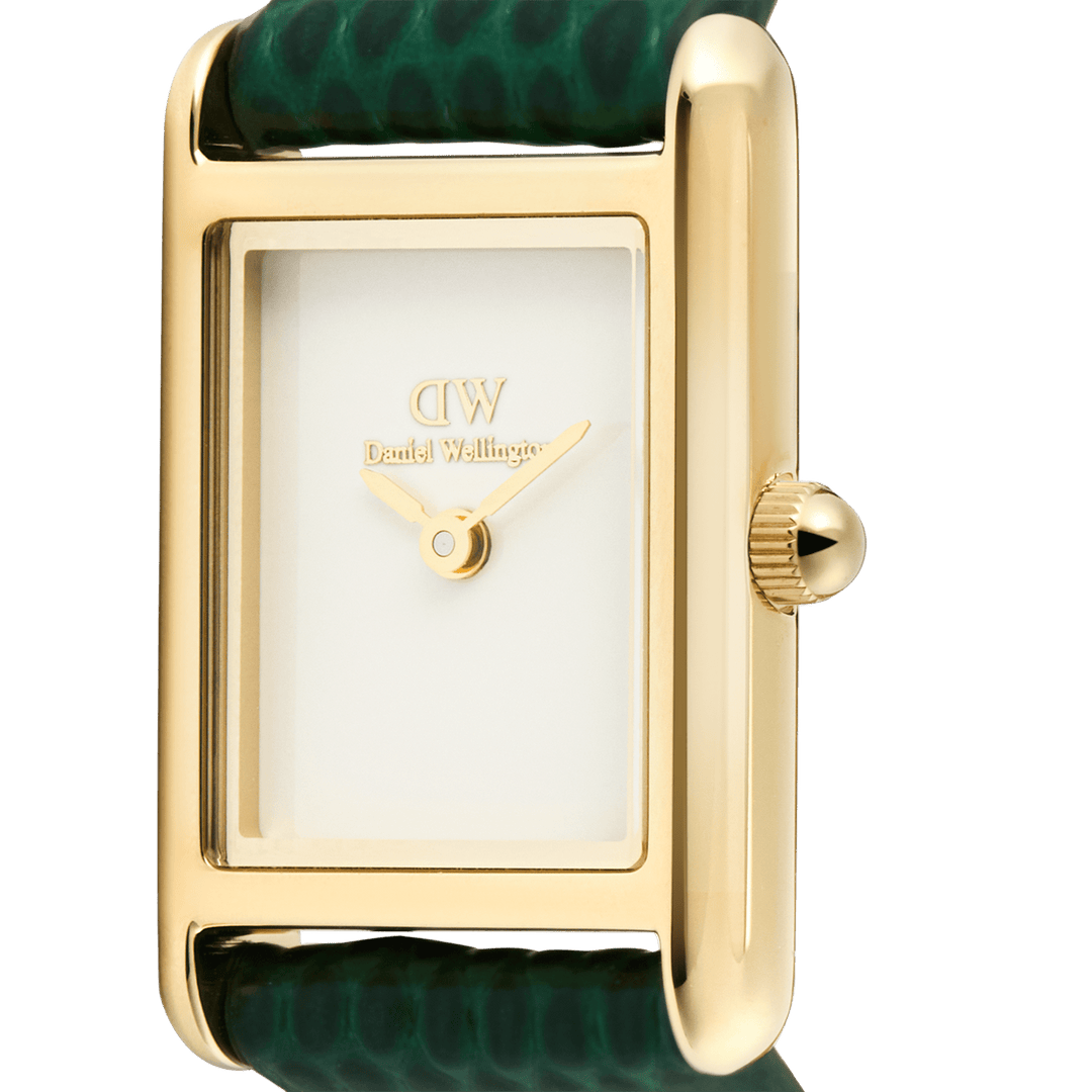 Daniel Wellington Bound Mini Green Lizard Gold | The Jewellery Boutique
