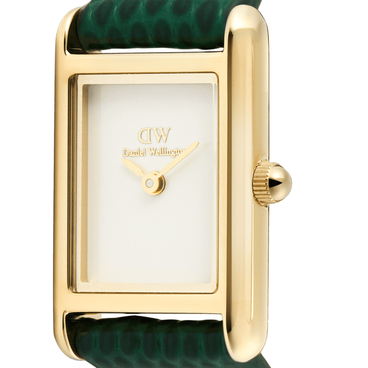 Daniel Wellington Bound Mini Green Lizard Gold | The Jewellery Boutique