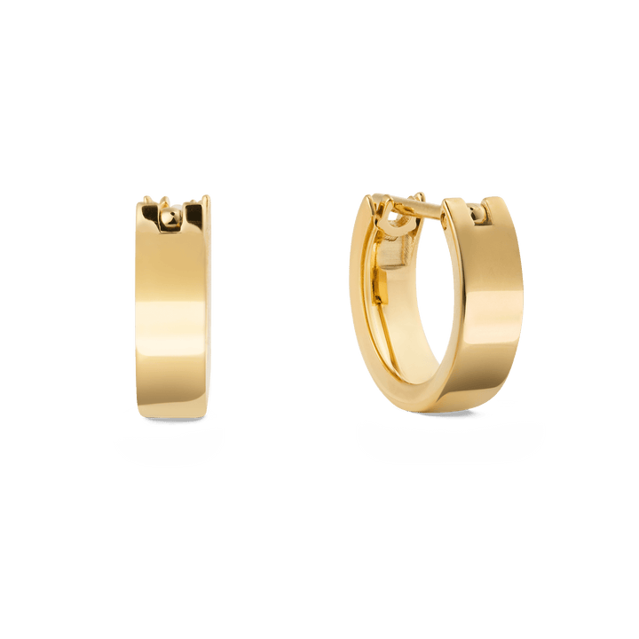 Daniel Wellington Line Earrings Polished Gold 3.5mm | The Jewellery Boutique