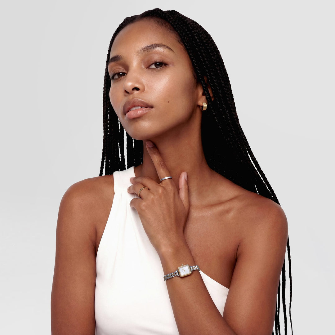 Daniel Wellington Quadro Mini Arch 3-Link Two Tone Gold | The Jewellery Boutique