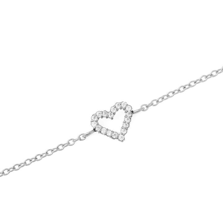 Mirelle Heart Bracelet Silver