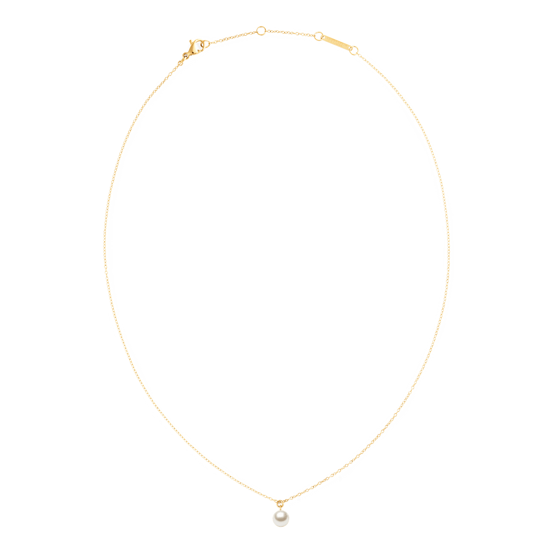 Daniel Wellington Pearl Necklace Gold | The Jewellery Boutique
