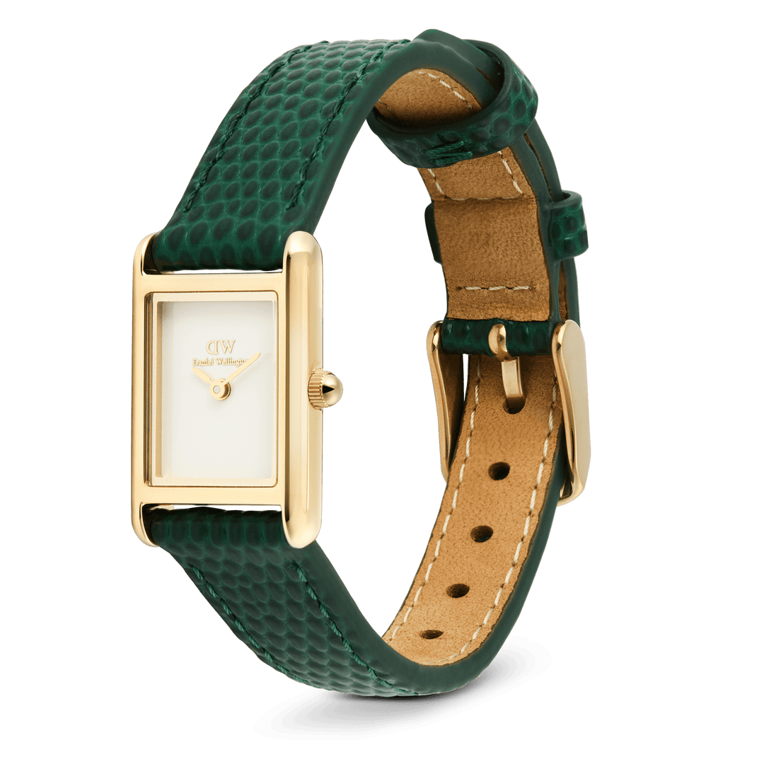Daniel Wellington Bound Mini Green Lizard Gold | The Jewellery Boutique