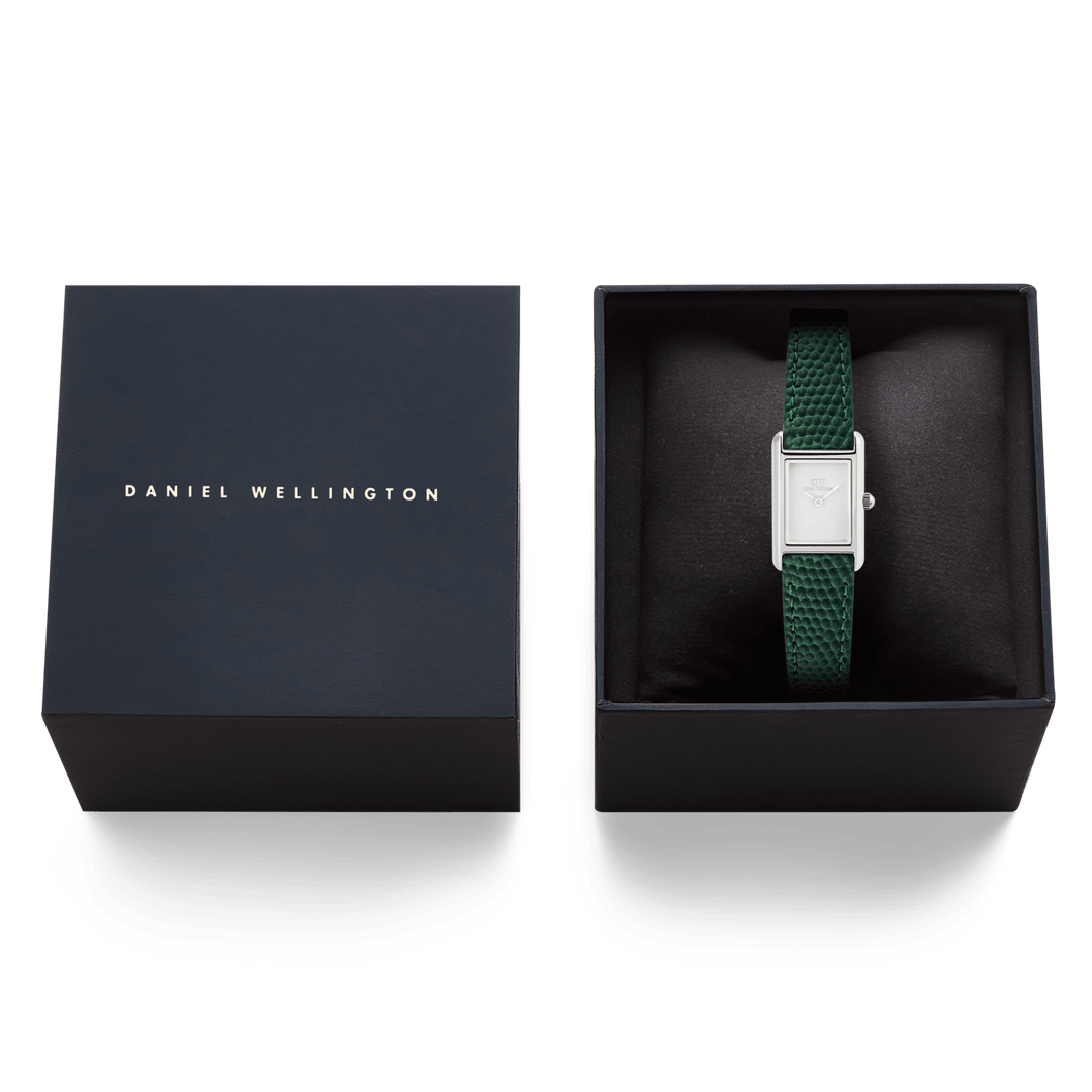 Daniel Wellington Bound Mini Green Lizard Silver | The Jewellery Boutique