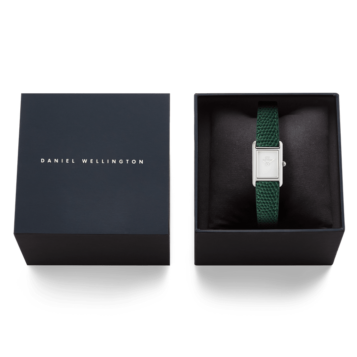 Daniel Wellington Bound Mini Green Lizard Silver | The Jewellery Boutique