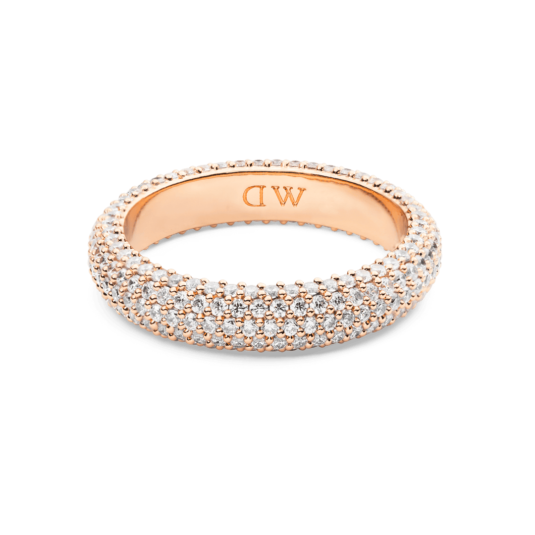 Pave Ring Rose Gold 5 mm