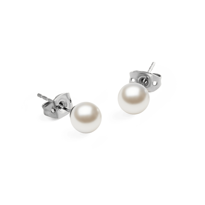 Daniel Wellington Pearl Stud Earring Silver | The Jewellery Boutique