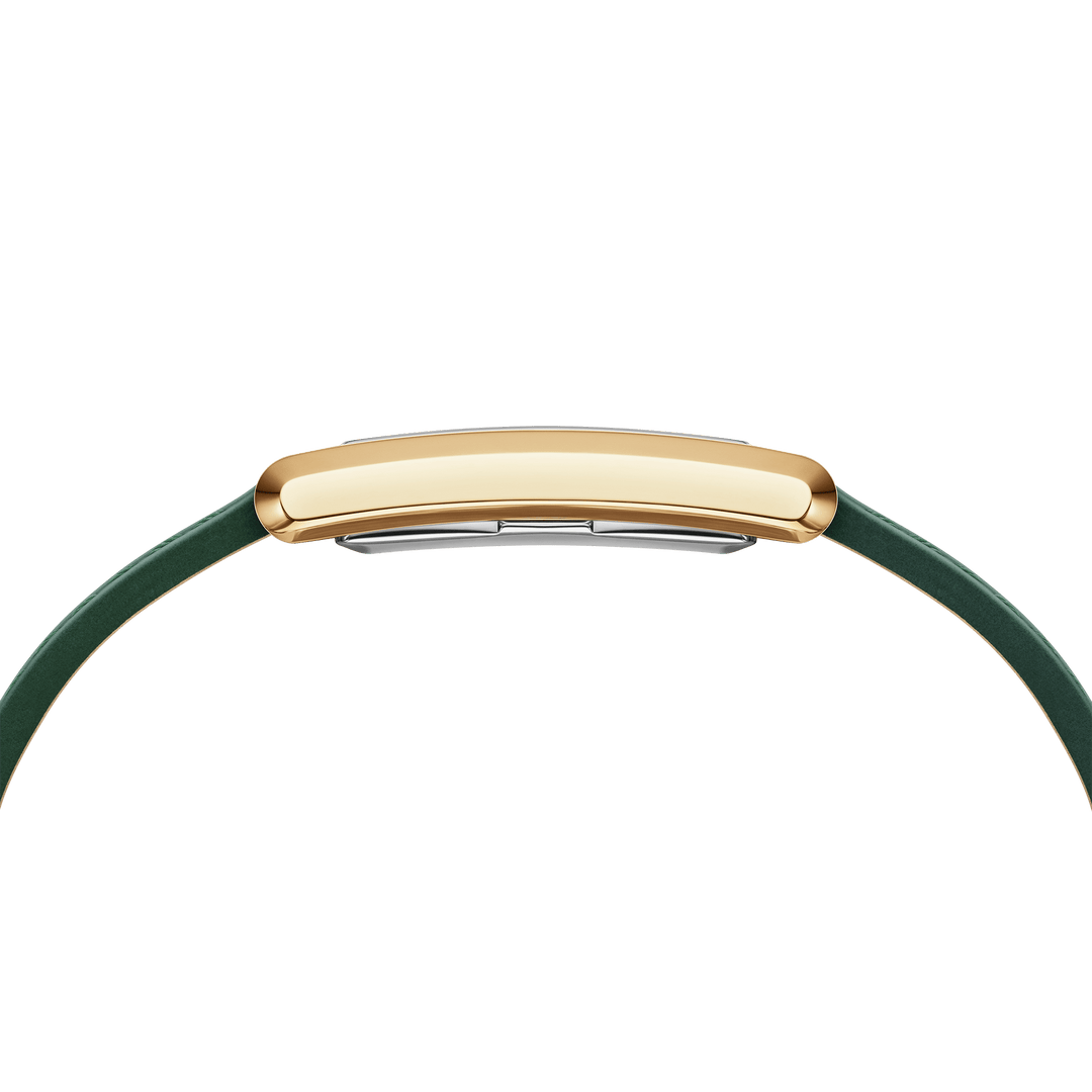Daniel Wellington Bound 32x22 Green Croc Leather G Champagne Sunray Watch