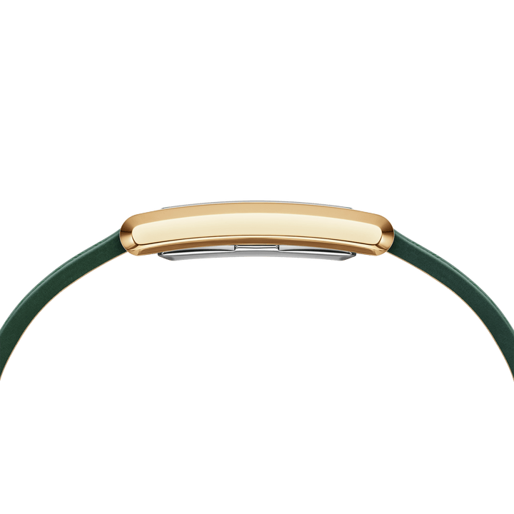 Daniel Wellington Bound 32x22 Green Croc Leather G Champagne Sunray Watch