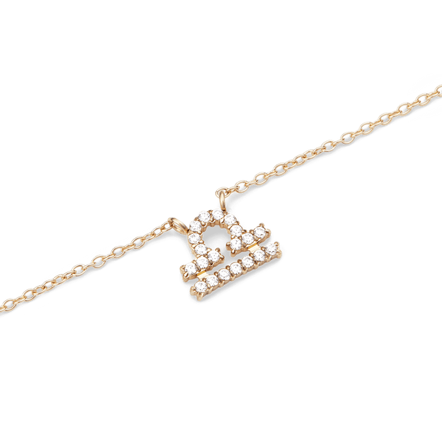 Daniel Wellington Zodiac Crystal Necklace Gold