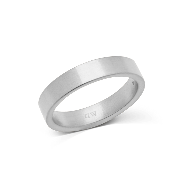 Daniel Wellington Line Ring Brushed Silver 4.5mm | The Jewellery Boutique
