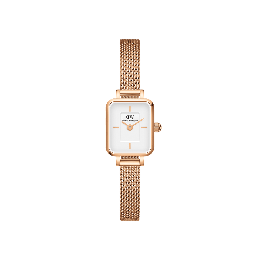 Daniel Wellington Quadro Mini 15x18 Melrose RG White Watch