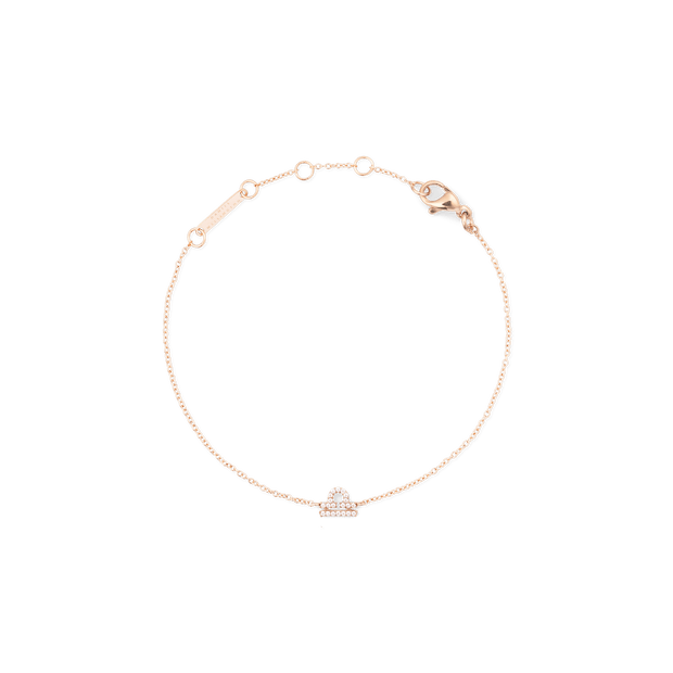 Daniel Wellington Crystal Zodiac Chain Bracelet Rose Gold