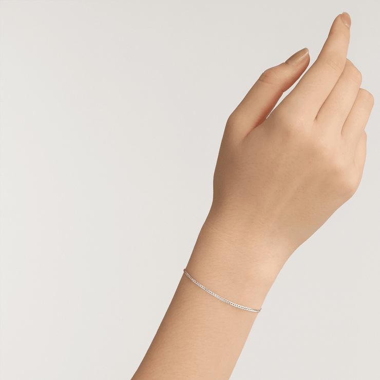 Daniel Wellington Elan Flat Chain Bracelet Silver