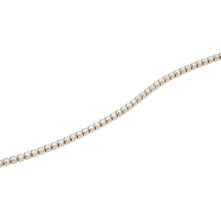 Classic Tennis Necklace Rose Gold