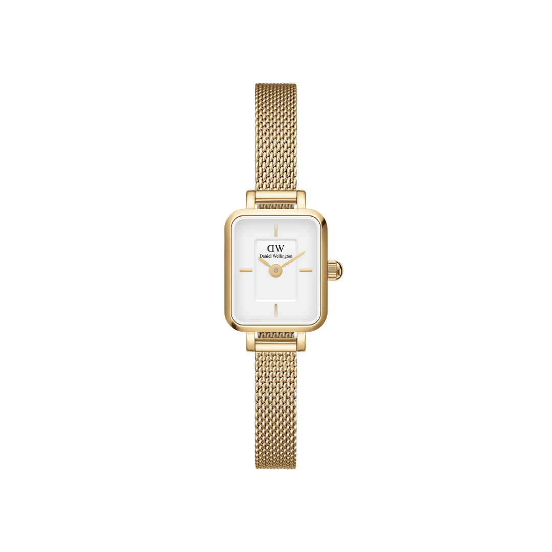 Daniel Wellington Quadro Mini 15x18 Evergold G White Watch