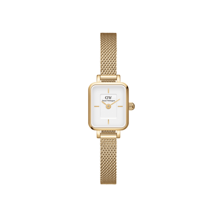 Daniel Wellington Quadro Mini 15x18 Evergold G White Watch
