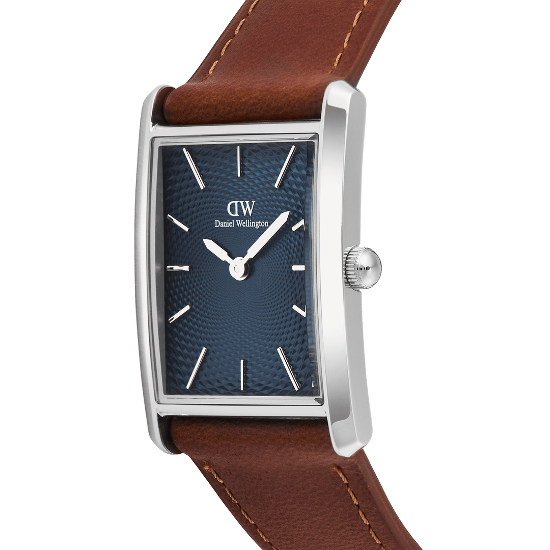 Daniel Wellington Bound Light Brown Arctic GuillochÃ© Silver | The Jewellery Boutique
