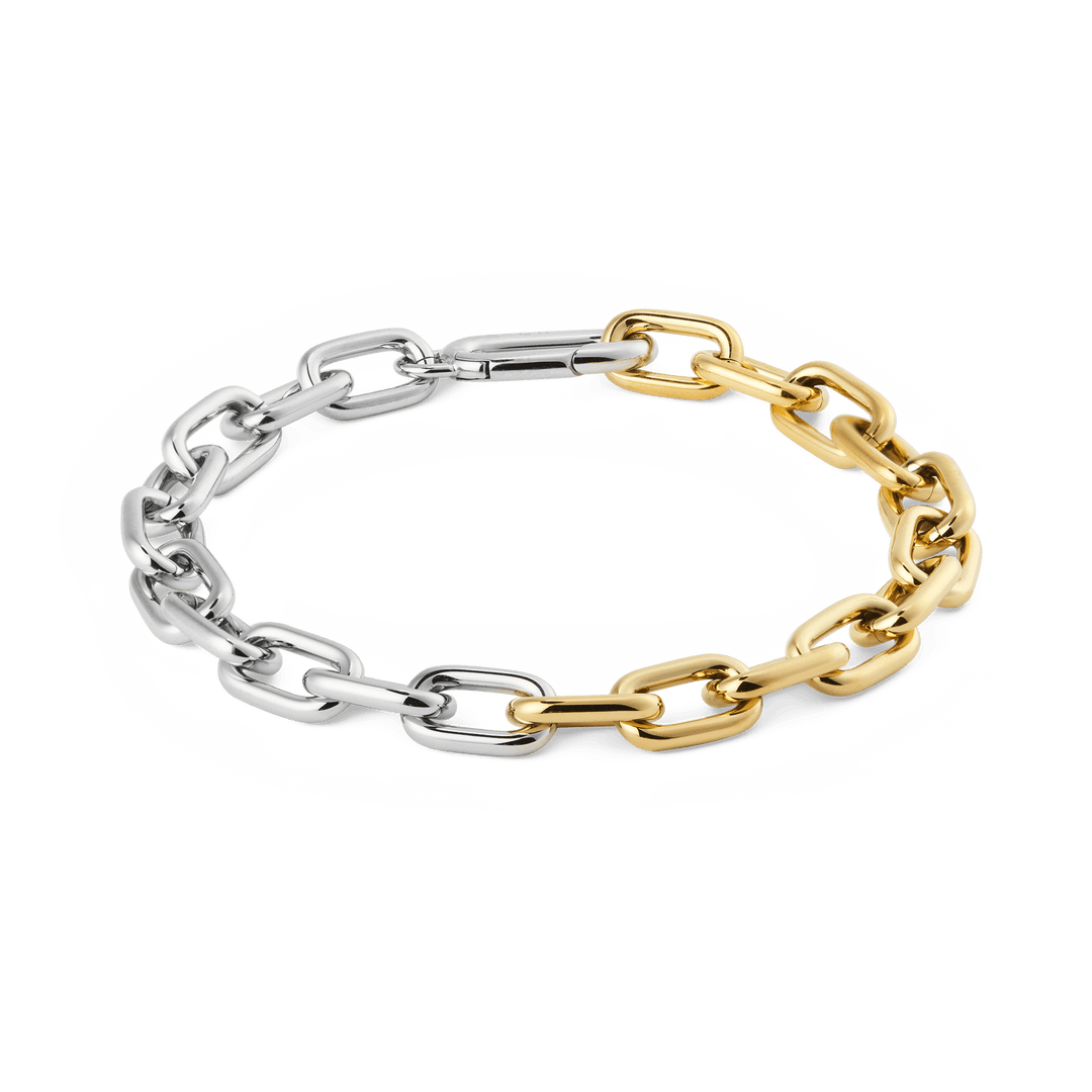 Daniel Wellington Contrast Link Bracelet Two Tone Gold | The Jewellery Boutique