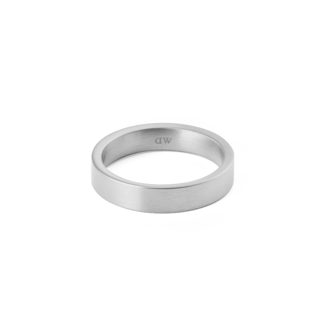 Daniel Wellington Line Ring Brushed Silver 4.5mm | The Jewellery Boutique