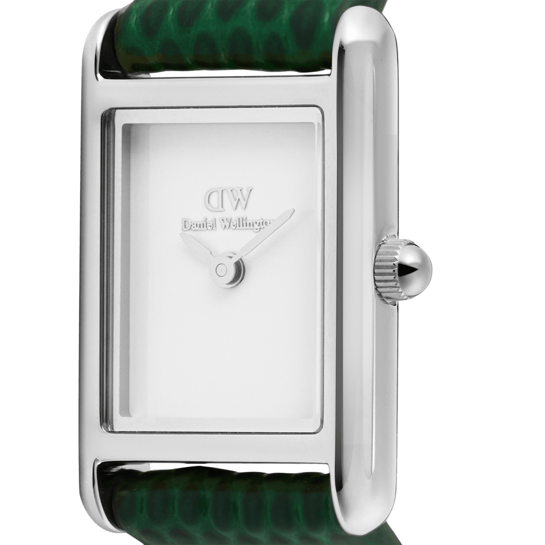 Daniel Wellington Bound Mini Green Lizard Silver | The Jewellery Boutique