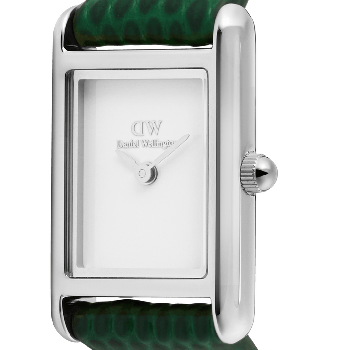 Daniel Wellington Bound Mini Green Lizard Silver | The Jewellery Boutique