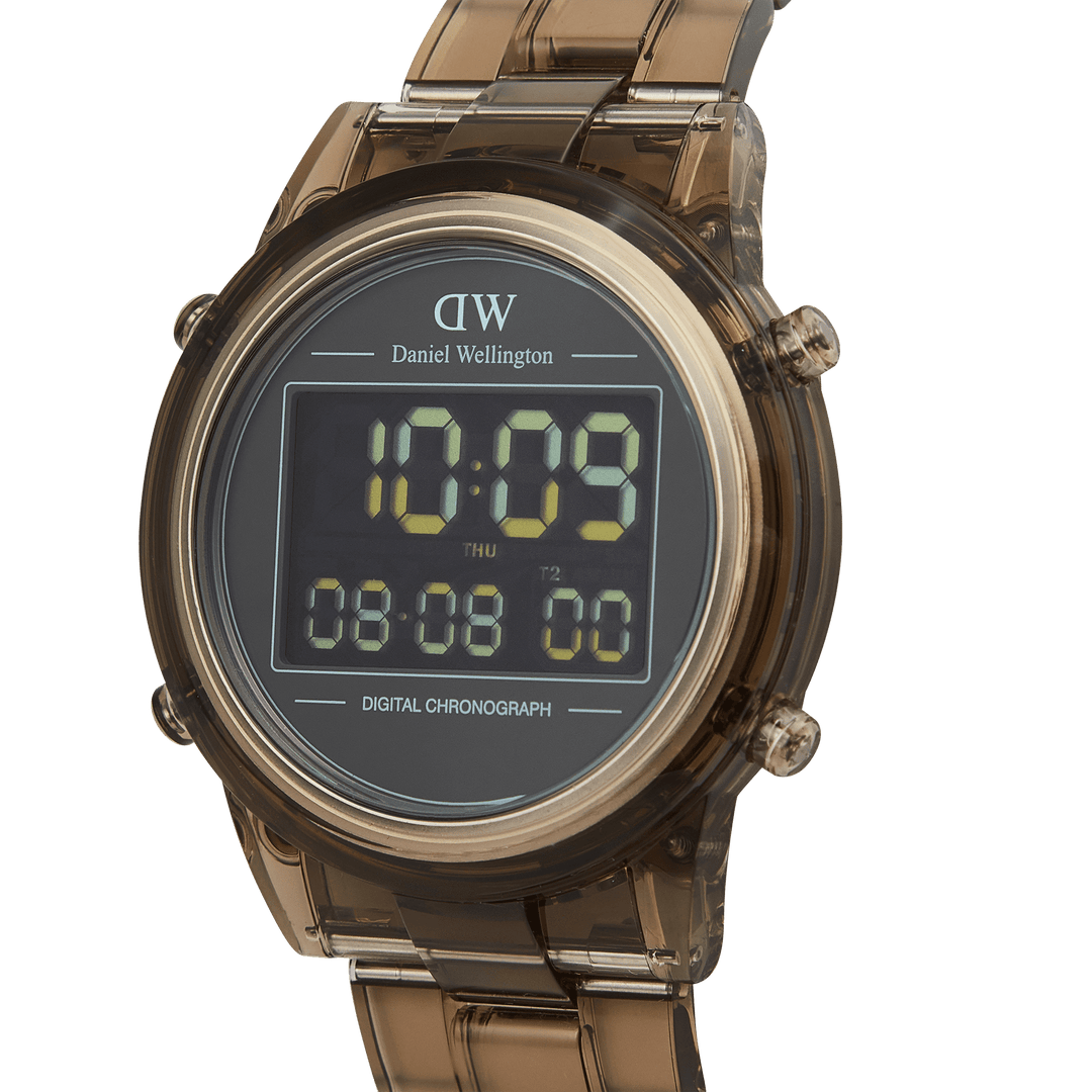 Retro Digital Dark Brown Watch