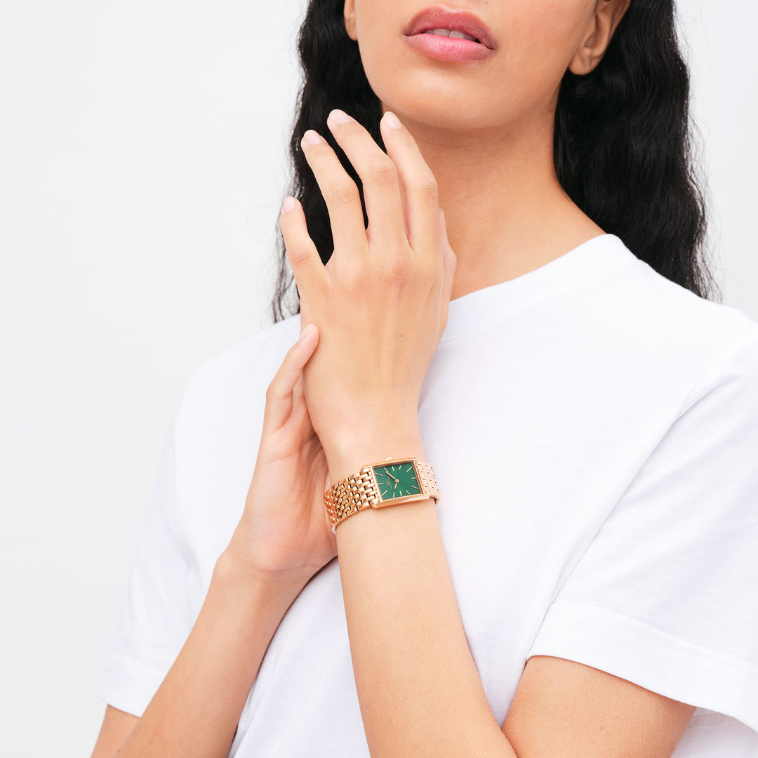 Daniel Wellington Bound 32x22 9-Link RG Emerald Sunray Watch