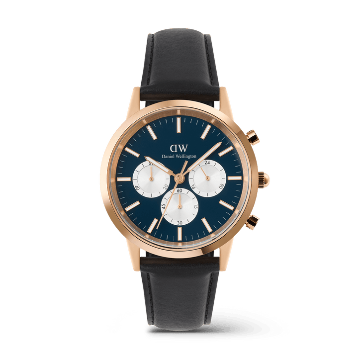 Daniel Wellington Iconic Chronograph Sheffield Arctic Panda Rose Gold