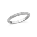 Pave Ring Silver 3 mm