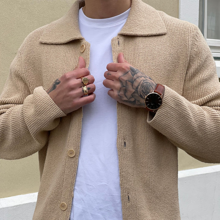 Daniel Wellington Classic 40 St Mawes Rose Gold & Amber Watch