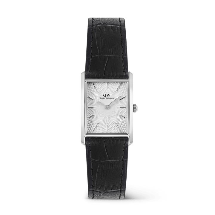 Daniel Wellington Bound Black Crocodile GuillochÃ© Silver | The Jewellery Boutique
