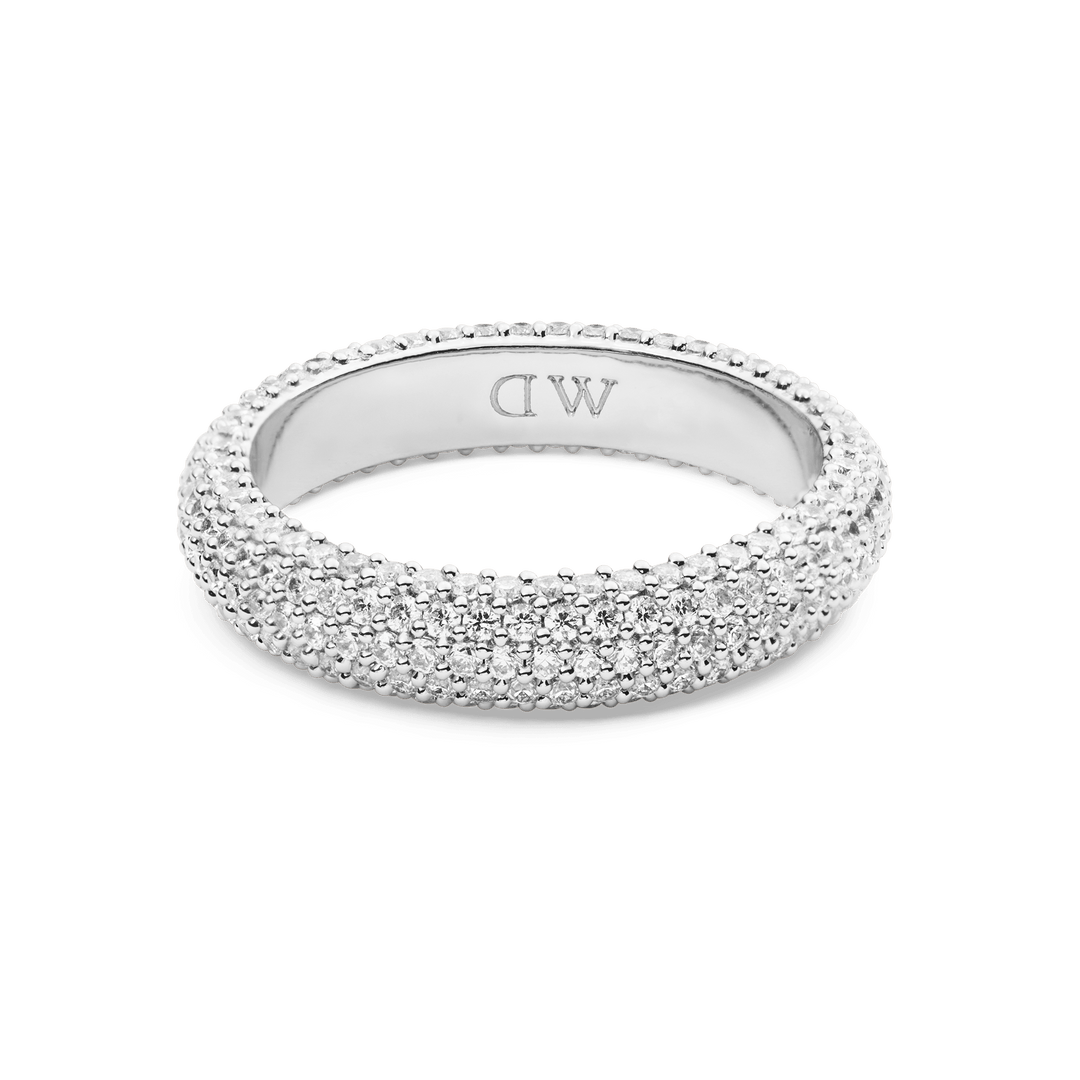 Pave Ring Silver 5 mm