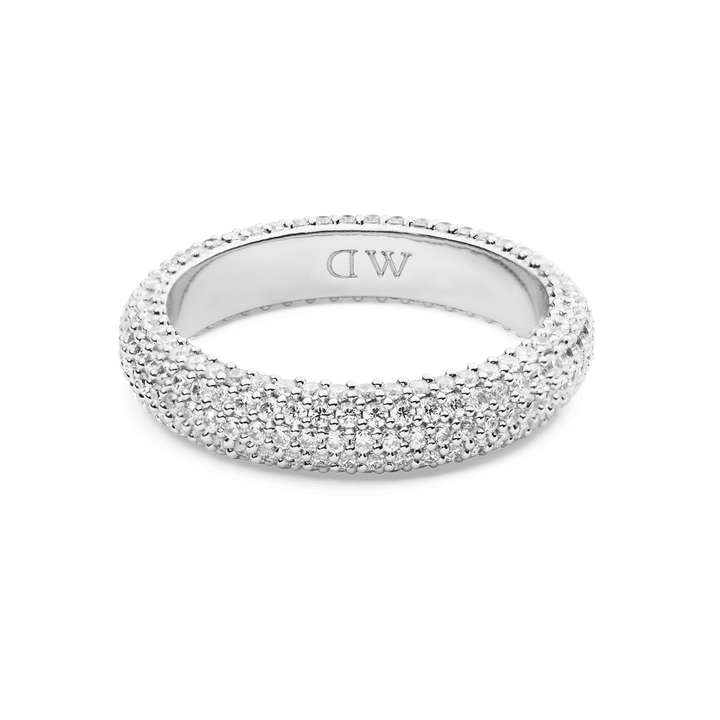 Pave Ring Silver 5 mm
