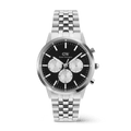 Daniel Wellington Iconic Chronograph Arch 5-Link Onyx Panda Silver