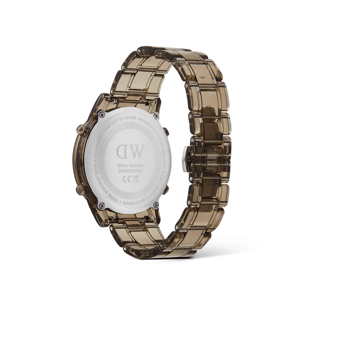 Retro Digital Dark Brown Watch