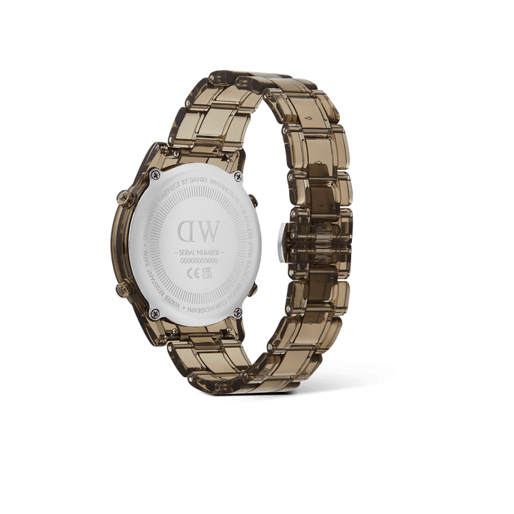 Retro Digital Dark Brown Watch