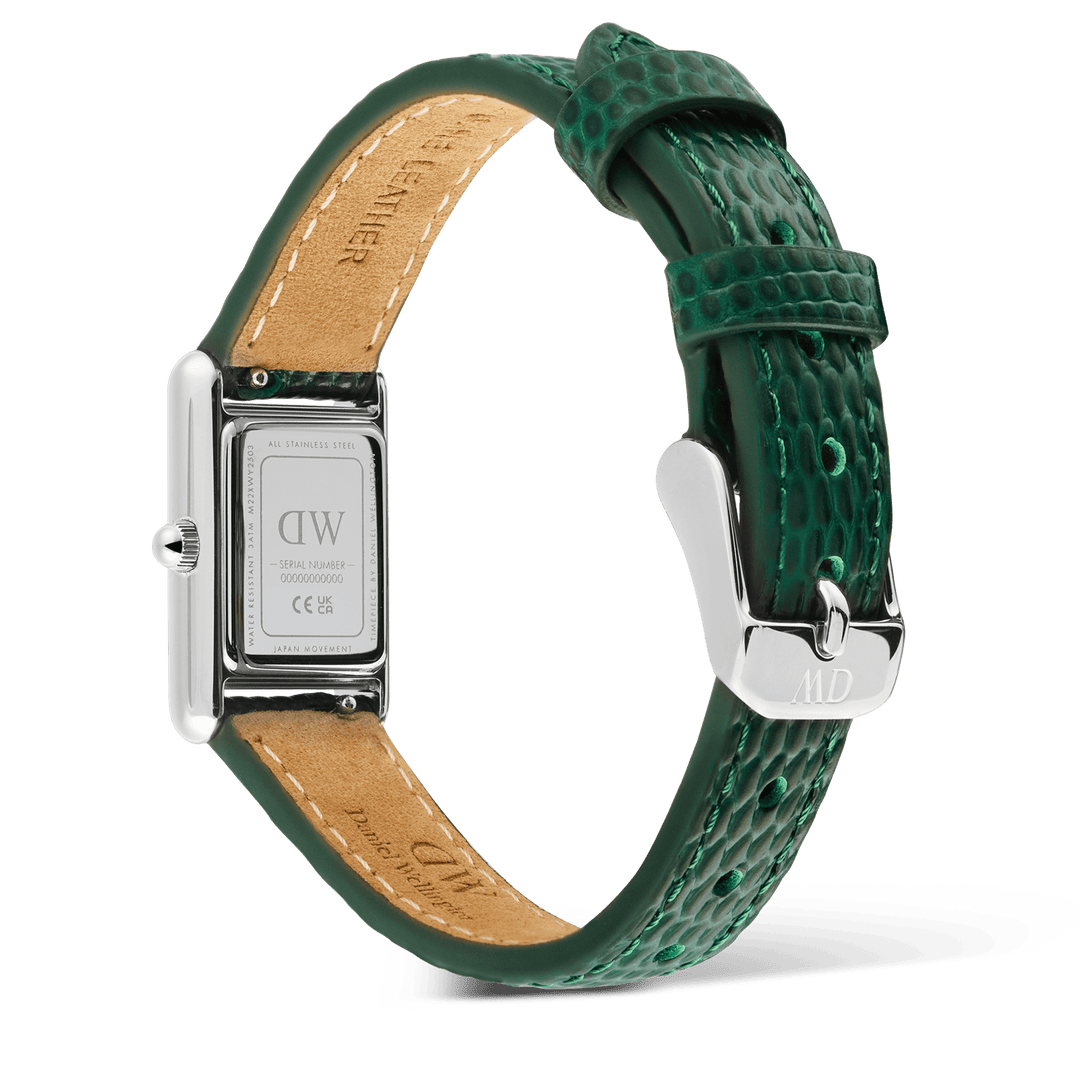 Daniel Wellington Bound Mini Green Lizard Silver | The Jewellery Boutique