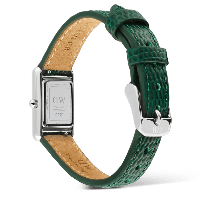 Daniel Wellington Bound Mini Green Lizard Silver | The Jewellery Boutique