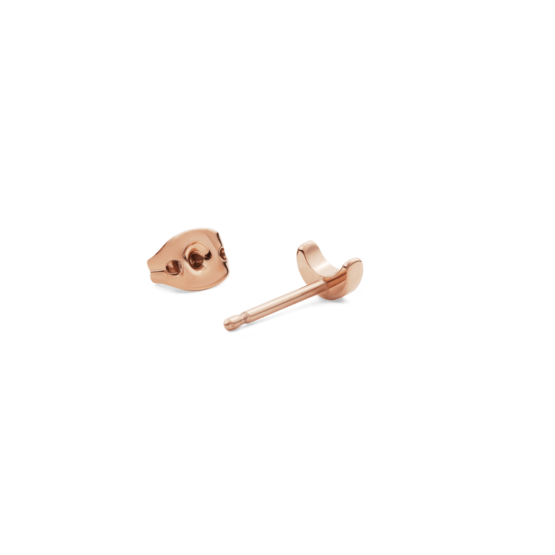 Moon Single Stud Rose Gold